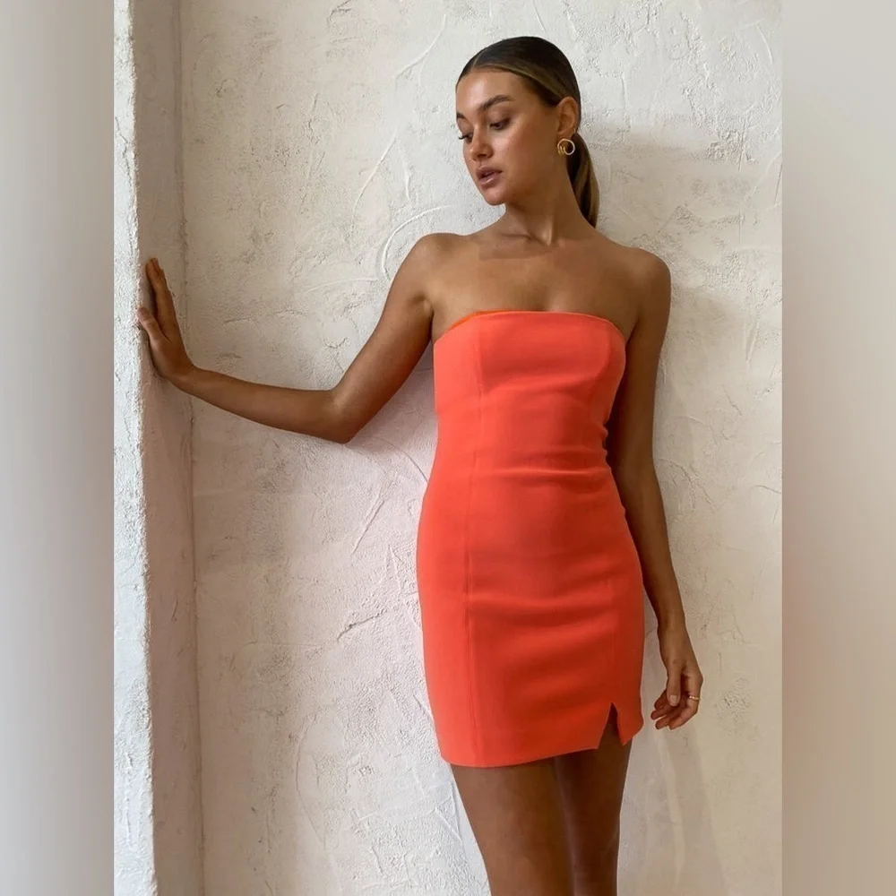 BEC + BRIDGE Cecily Mini Dress in Blood Orange ๐ size 4 - Picture 3 of 16